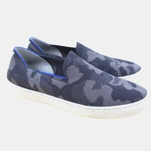 Rothy's Sneaker Womens Size 8.5 Gray Camo Comfort Slip On Shoe Classic Casual